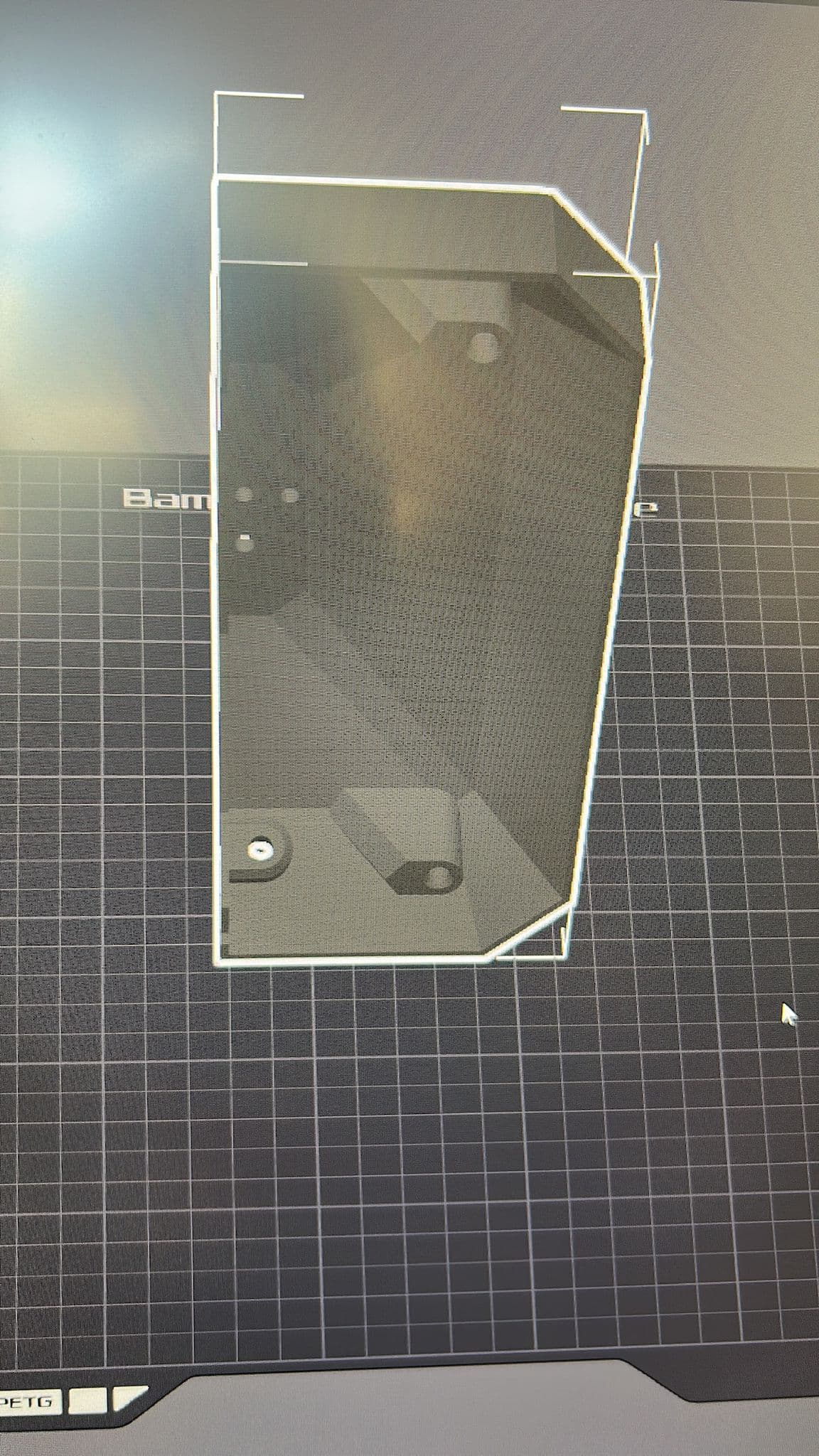 CAD-Konstruktion eines Bauteils im Slicer